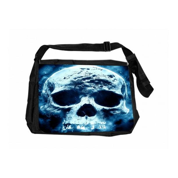 Blue Flame Skull Printed Laptop Shoulder Bag,Laptop case Handbag Business Messenger Bag Briefcase Blue Flame Skull Printed Laptop Shoulder Bag,Laptop case Handbag Business Messenger Bag Briefcase